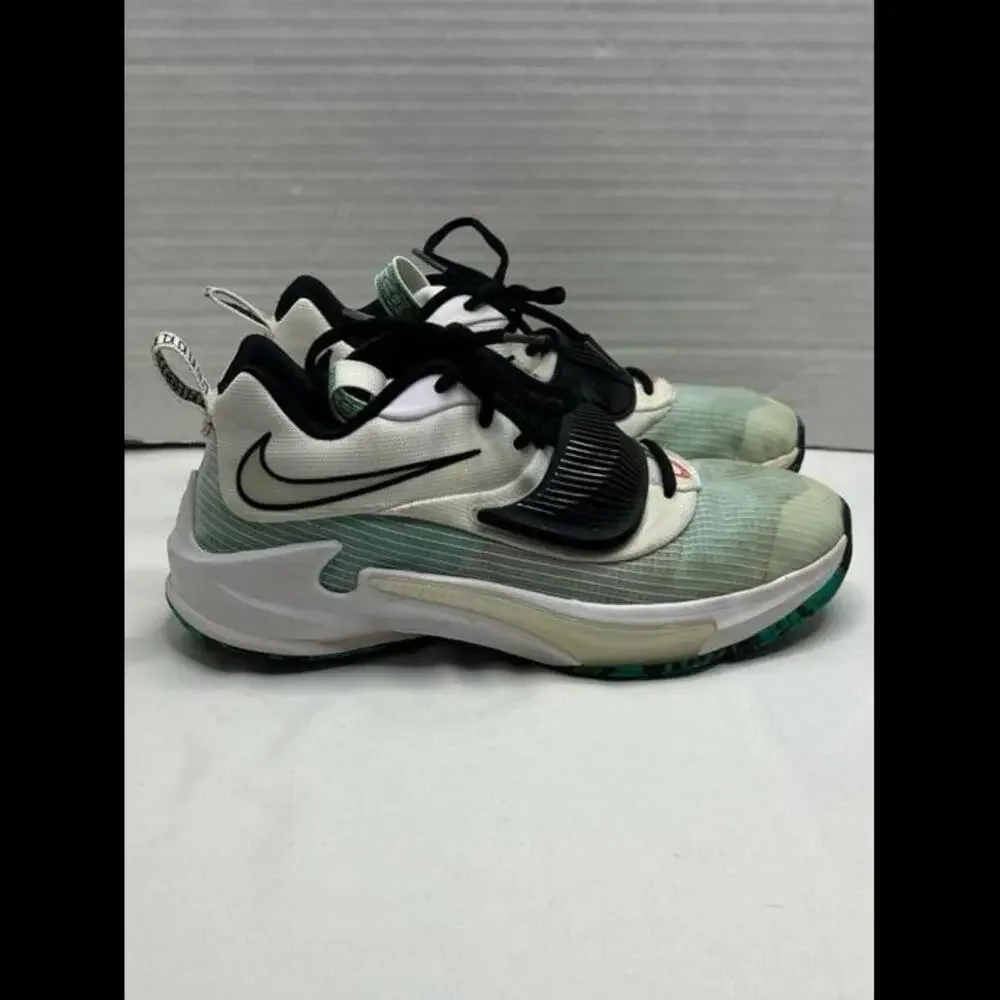 Nike Zoom Freak 3 Mens White Mint‎ Green Sz 7Y
